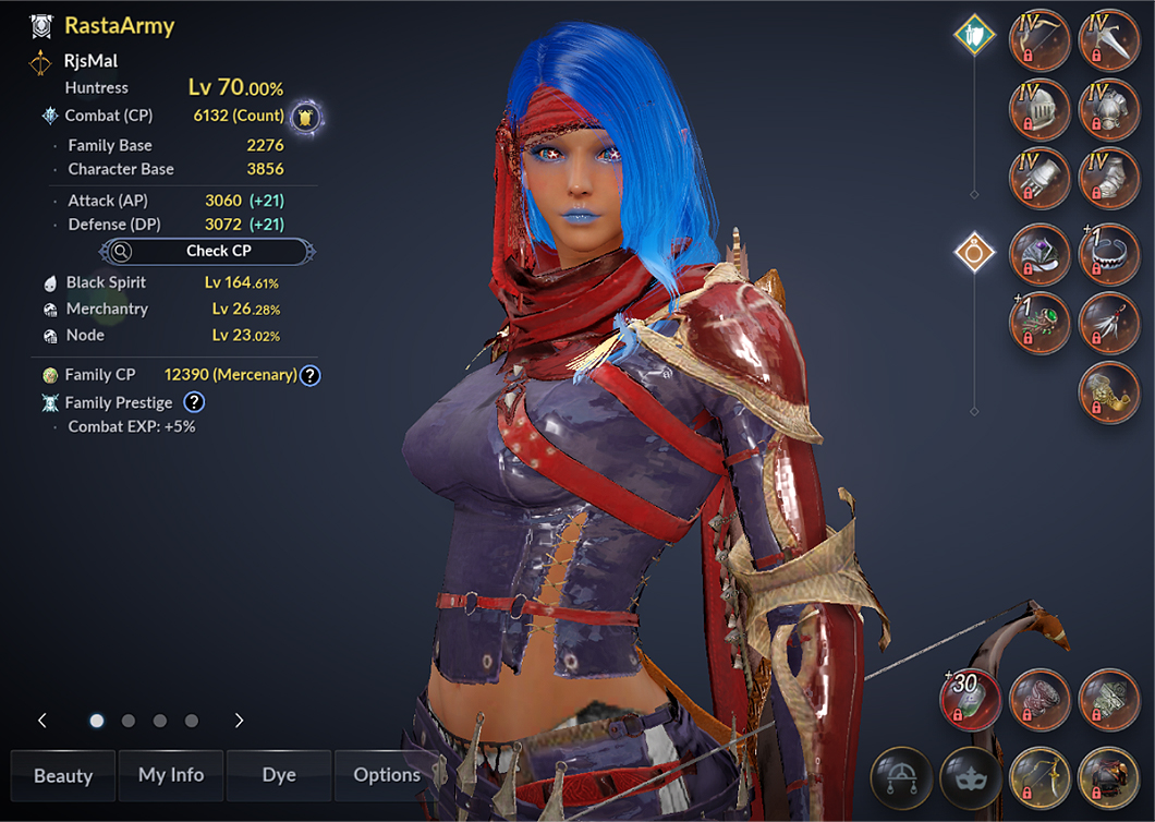 Rjs_Mal's tweet photo. Sup my beautiful people, It happend after 21 tries I finally have my first #Seasonal #Outfit so happy (^_^) 
love my #Huntress #Waifu even more ❤️💛💚#Blackdesertmobile #Balenos https://t.co/oqtxDK9i4u