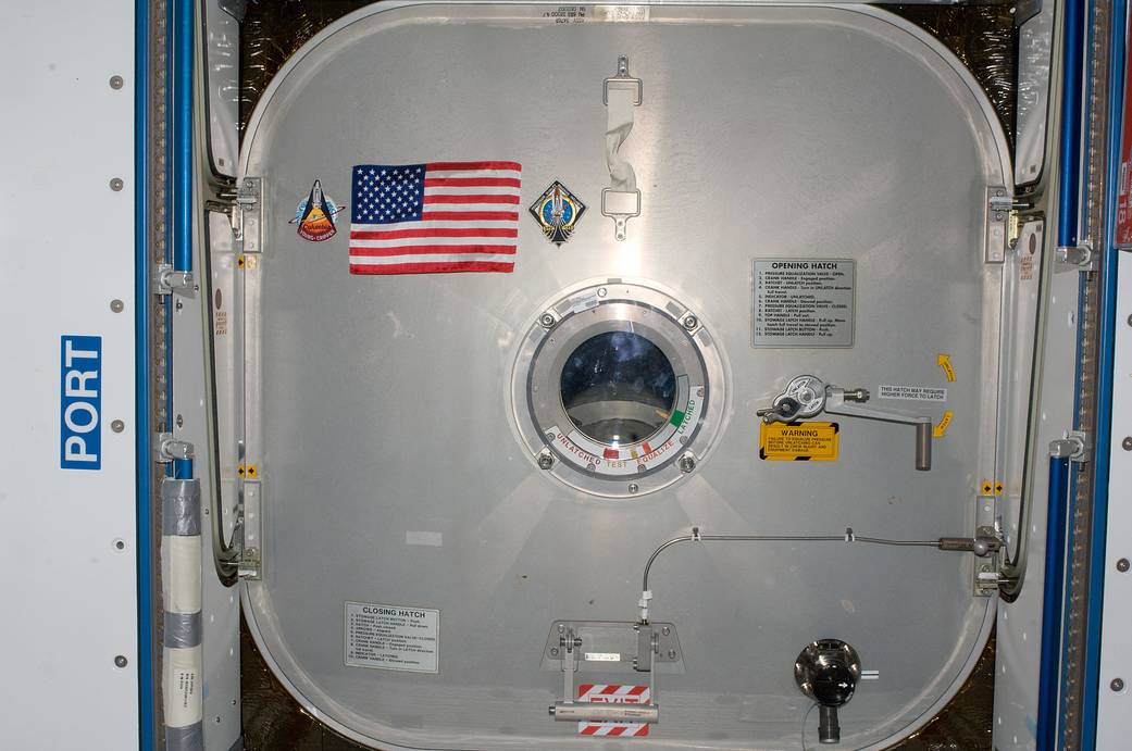 On the last space shuttle mission, in true American fashion, the astronauts left a  flag aboard the ISS that was not to be “captured” until astronauts returned on an American commercially developed craft.It’s the same  that flew aboard the first space shuttle mission STS-1