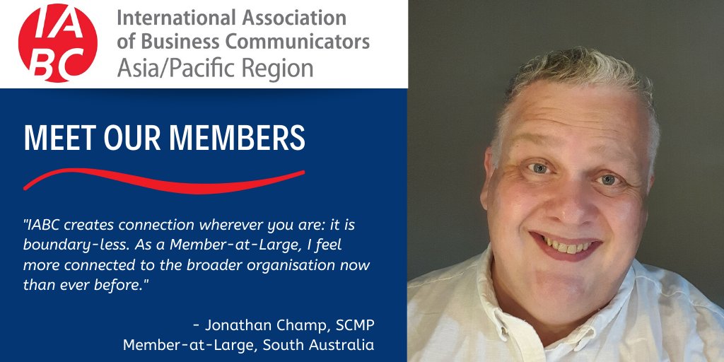 Emerging screenwriter, one of APAC's 21 certified communications professionals and "a member of IABC since last century" - learn more about @Jonathan Champ, SCMP, in our latest Member At Large profile. iabcapac.com/2020/05/13/iab…