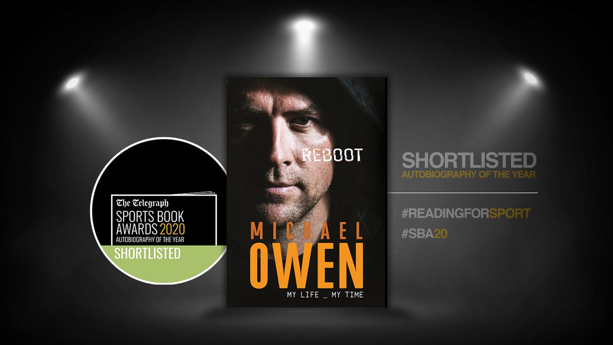 I'm delighted my book Reboot has made the @sportsbookaward shortlist for Telegraph Sports Book of the Year 2020.

Thanks to everyone who played a part and a massive thank you to all who've read it and given such positive feedback.

#TelegraphSBA #ReadingForSport #SBA20