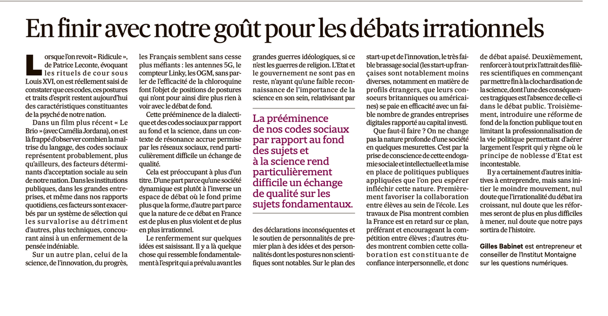 Gilles Babinet tweet media