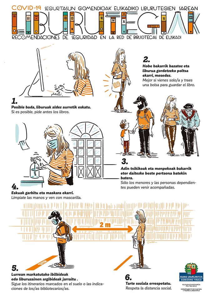 Bibzum's tweet photo. Liburutegiak berriz irekitzeko gomendioak
#EIPS
Recomendaciones para la reapertura de bibliotecas #RLPE https://t.co/YiLd7mM0qq