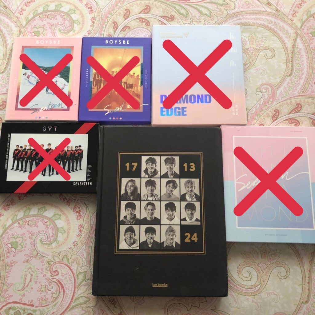 wts — seventeen ize photobook w/o postcard set! rm90 only (SUPER RARE) and has 13-15 pages of photos per member. out of print already. dm if interested!
