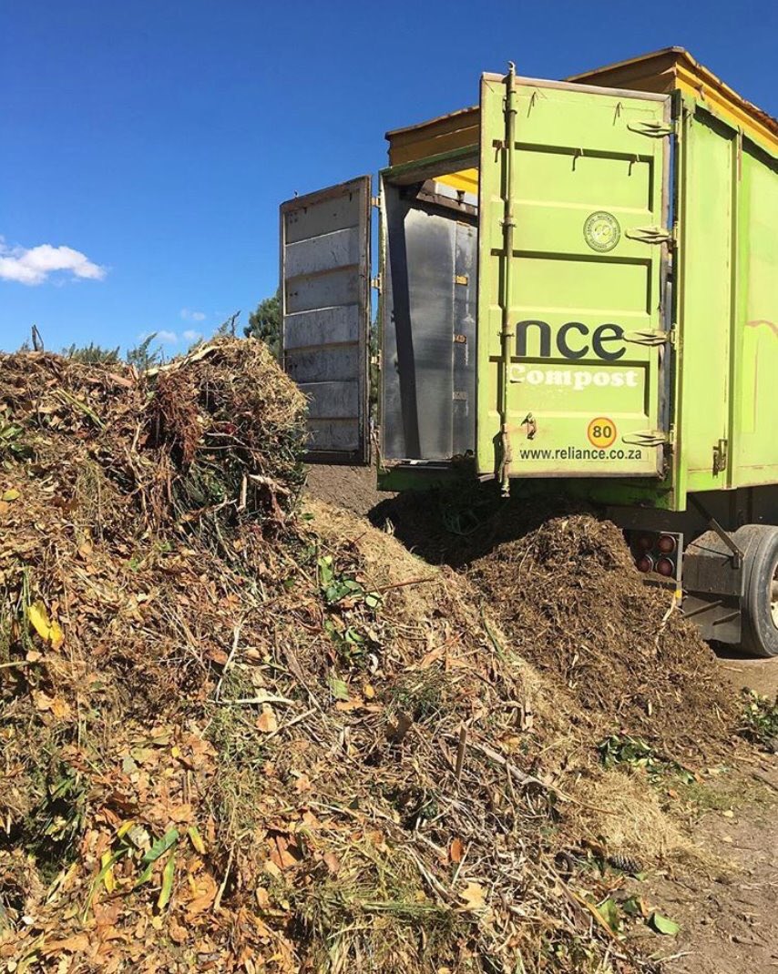 The smell of fresh garden clippings lingers in the air at our composting plant! Within 6-8 weeks from now this pile will be recycled into Reliance compost to nourish your garden! #zerowastetolandfill #composting #saveoursoils #regenerativeagriculture