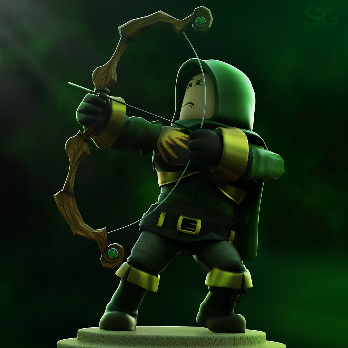 Spoofty On Twitter Made An Archer Render He Will Also Be Included In My Next Thumbnail Likes And Rts Are Appreciated Roblox Robloxgfx Https T Co 3quptoc1y4 - roblox gfx characters green