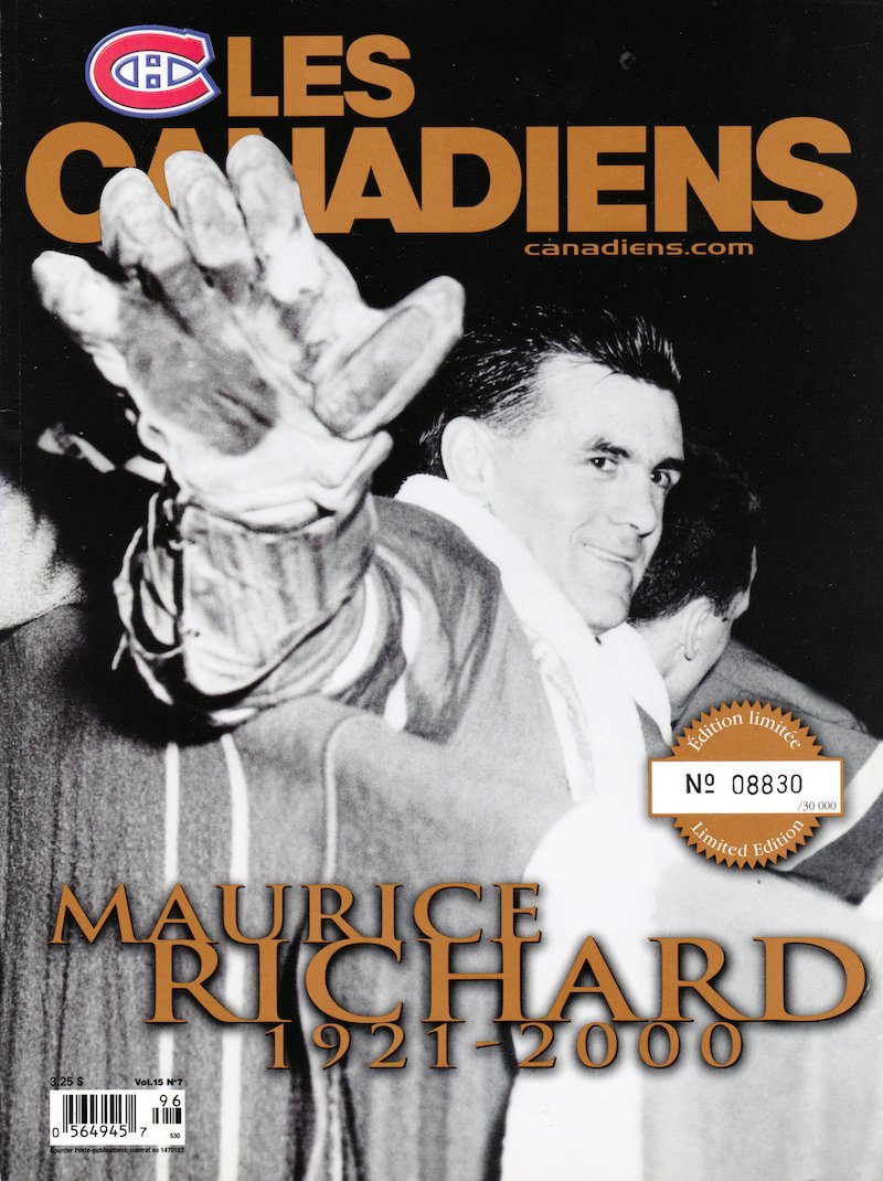 4/5 The Canadiens published a special edition of their magazine in 2000 upon the Rocket’s passing. In it, a 4-page foldout charts a few moments in his historic timeline. I’ve assembled it here, with Rocket’s 100 Greatest NHL Players profile. ...  https://www.nhl.com/news/maurice-richard-100-greatest-nhl-hockey-players/c-284176856