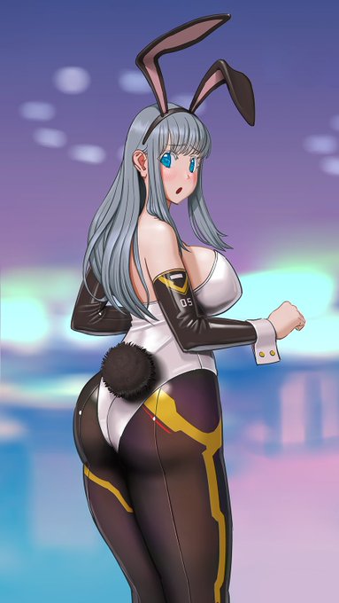 眠すぎて頭働かなくて描く絵思いつかないので、今日は過去絵のちょっとSFなバニーさん 