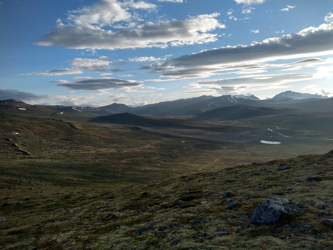 Day 16. Travelled east to Oslo, then North to the Dovrefjell Mountains; from one of the wettest parts of Norway to one of the driest, with tundra like vegetation. Looking forward to learning about the massive scale restoration work that's been happening here