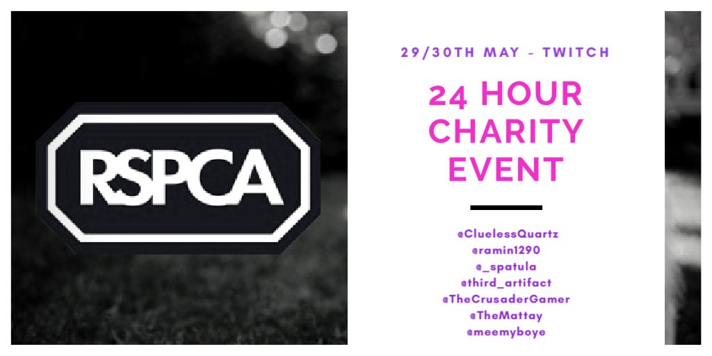 clueless_corpse's tweet photo. 2 days to go people!! I cannot wait! I’m so excited! So many amazing people helping me make this I can’t thank you enough 💕 make sure to follow them on #twitch for the #charity event
@RSPCA_official #RSPCA https://t.co/CSWeyeA1sP