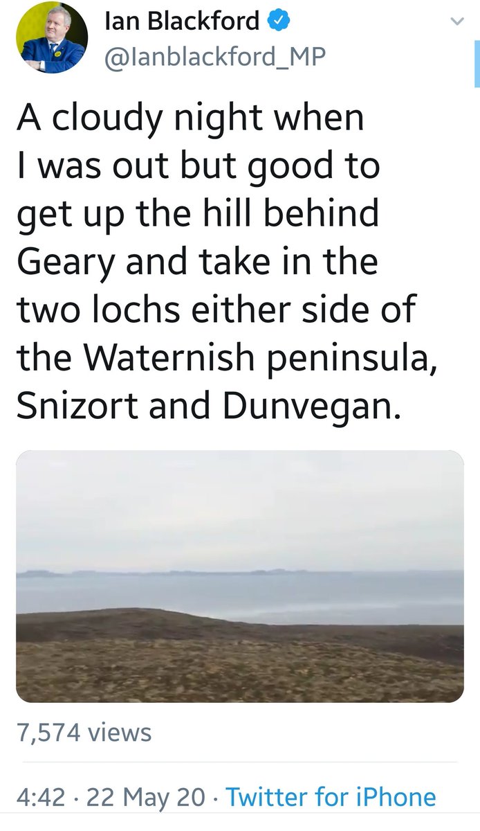 Ian Blackford breaking UK lockdown laws  1hr 22min, 42mile round trip non essential travel during lockdown  @Peston  @bbclaurak  @BethRigby  @GaryGibbonBlog  @afneil  @piersmorgan  @ChrisMusson  @KayBurley  @FraserNelson  @DailyMailUK  @nickeardleybbc  @bbcnickrobinson