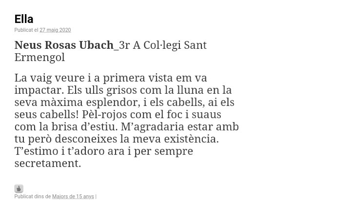 SantErmengol's tweet photo. Avui toca #microlectura! 👏👏👏 
Aquí tenim un parell de #microrelats més d'alumnes de 3r d'#ESO A publicats al @diariandorra.
Desitgem que us agradin! 🤓 
#ensencantalallengua 
#juntscreixem https://t.co/UFjRpF8I5h