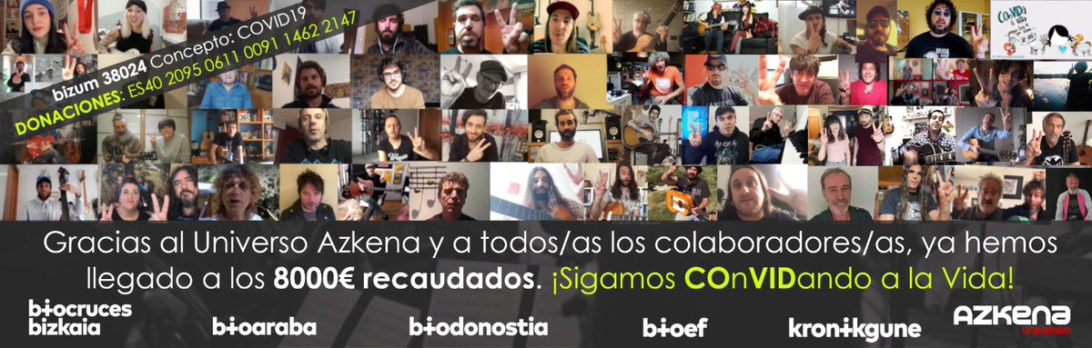 universoazkena's tweet photo. ¡Ya hemos llegado a los 8000€ recaudados !🚀 ¡Muchas gracias!😃
Eskerrik asko!
Moltes gràcies!
¡Munches gracies!
Moitas grazas!
Thanks a lot!
@biocrucesHRI #azkenabilbao #bioaraba #biodonostia #kronikgune #BIOEF https://t.co/oeUM2nVuGt