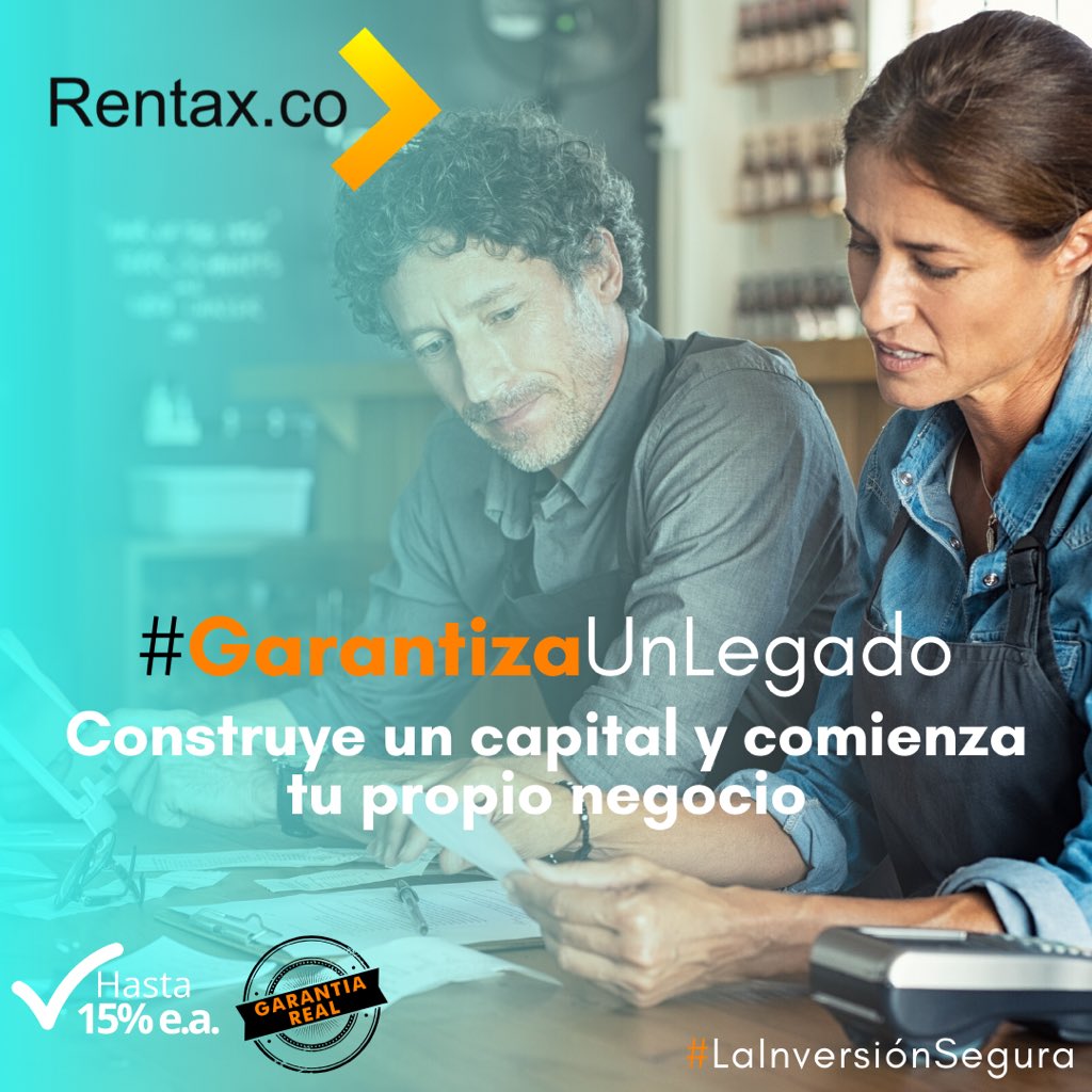 RentaxC's tweet photo. Invierte bajos montos,escoje el plazo y obtén rentabilidades superiores a las ofrecidas actualmente en el mercado. Regístrate, comienza a invertir https://t.co/OsvuSzrg8w
#inversionesinteligentes #planeacionfinanciera #fintechcolombia #ingresosextras https://t.co/OwENnCRlsH