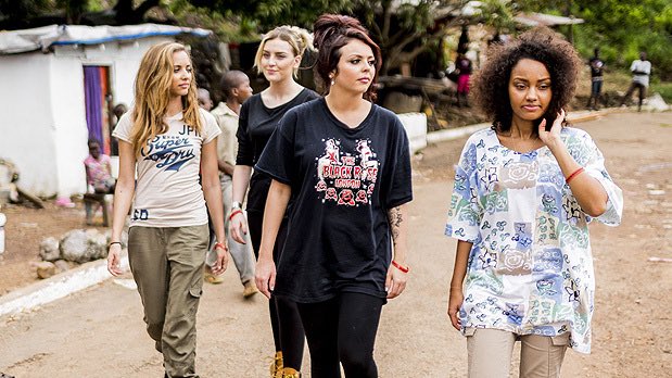4. in 2014 they became sport relief ambassador and went to liberia for that matter. we never have seen the girls so down to earth like that time