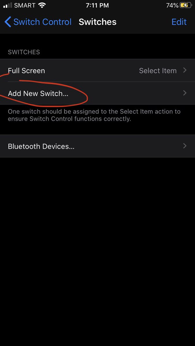 Then go to “switch control”, go to “switches”, then “add new switch”