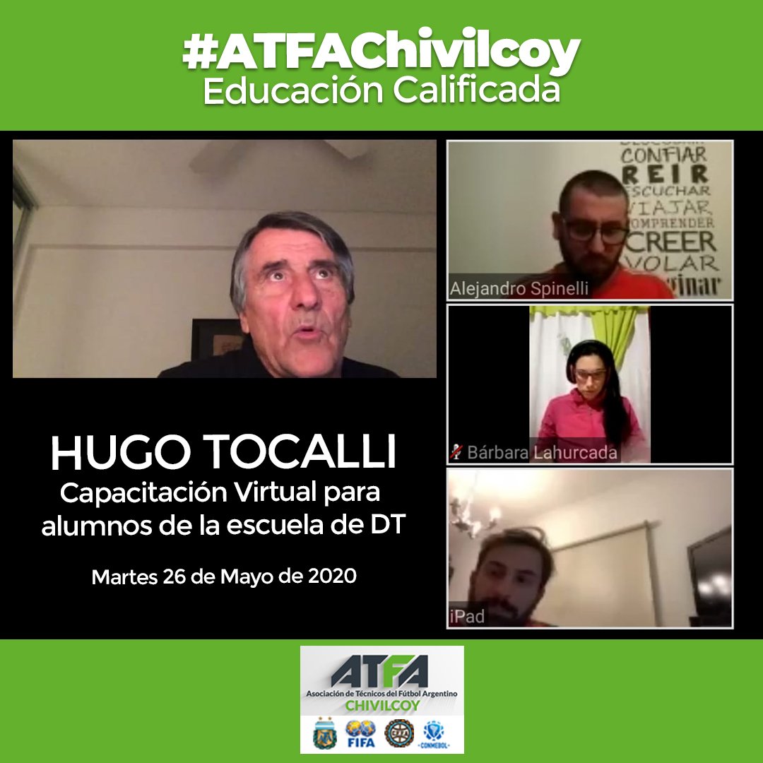 atfachivilcoy's tweet photo. 📚Capacitación para alumnos a través de video conferencia, de Hugo Tocalli
.
.
⚽ #ATFAChivilcoy Educación Calificada.
.
.
.
✅ #atfa #atfachivicloy #futbol #directortecnico #directortecnicofutbol #capacitacion #afa
#HugoTocalli #FútbolInferiores #AFA #FIFA #SanLorenzo https://t.co/9zi6S0Ctl3