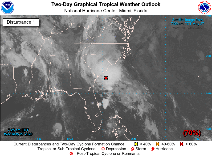NHC has updated their special TWO, increasing the chances of TCG up to 70% with the wording "If development trends continue, then this system is likely to become a tropical storm before it moves inland later today."