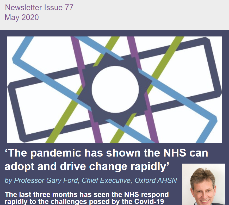 "The last 3 months has seen the NHS respond to the challenges posed by the pandemic, changing in ways and at a rate never seen before." Read our Chief Exec Gary Ford on adapting to meet new NHS needs - and what needs to happen next - in our May newsletter mailchi.mp/oxfordahsn/may…