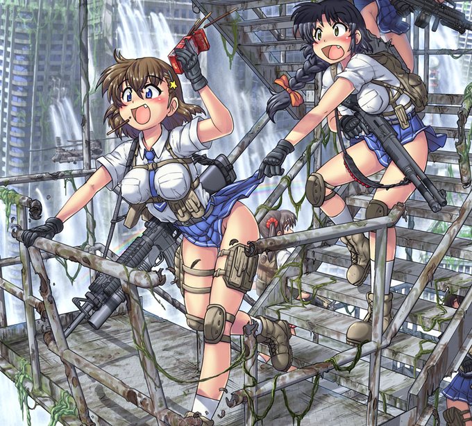 仲良しJKイラストず❤️ 