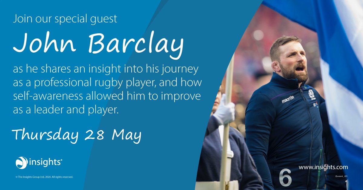 "It’s OK not to be OK. It’s OK to have a bad day. We will all come through this stronger for it."

Wise words from Scottish rugby player <a href="/johnbarc86/">John  Barclay</a> who we'll be speaking to at our free #webinar on Thursday. Book your place now!  

bit.ly/3d8VFF5