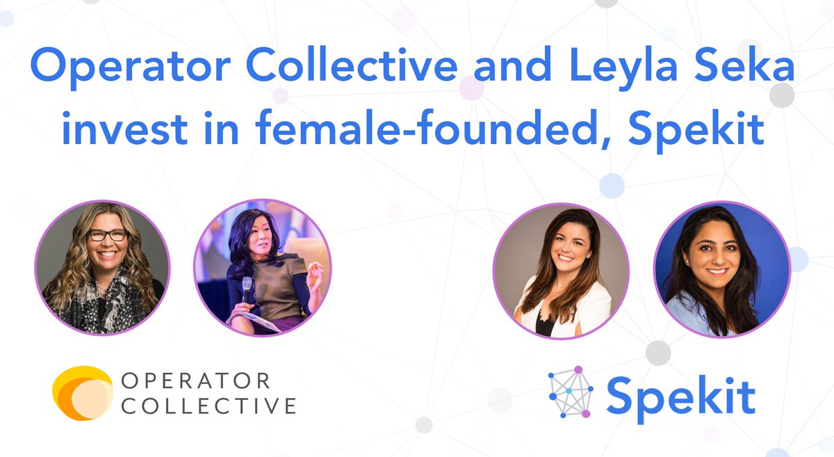 💫BIG NEWS: Spekit announces investment from <a href="/OperatorCollect/">OperatorCollect (new handle @OpCo_VC)</a>, welcoming <a href="/LeylaSeka/">Leyla D. Seka</a>, second former <a href="/Salesforce/">Salesforce</a> Executive as a board observer.

We're thrilled by this validation of our vision, our work and for all the new possibilities this brings!

newswire.com/news/spekit-an…