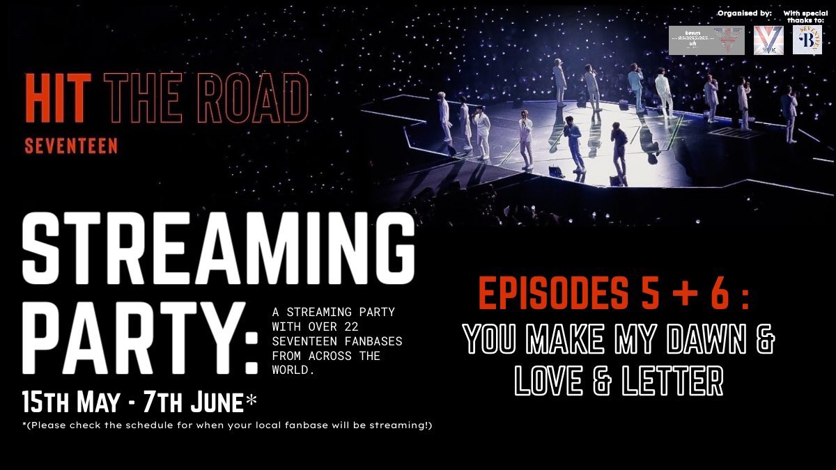 SVTinEUROPE's tweet photo. I’m late I’m sorry I was working !! 😖

#SVT_HitTheRoad_SP is starting now for us till 1AM KST !! 

You can stream this Spotify playlist here: https://t.co/aUs2wHcKbw + this YouTube playlist: https://t.co/PflOruLUGh ! 

Again use # and guide, fighting!✊

@pledis_17 #SEVENTEEN

+ https://t.co/rNK9IbHWhn