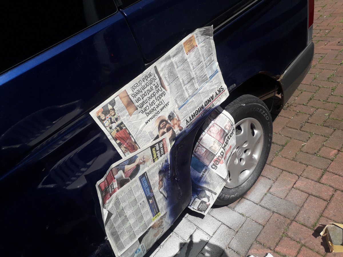 choppsyboy84's tweet photo. Couple of coats applied best thing about it so far is the colour matches #timeforasmoke #paintdrying https://t.co/2DQbMXX6Rr