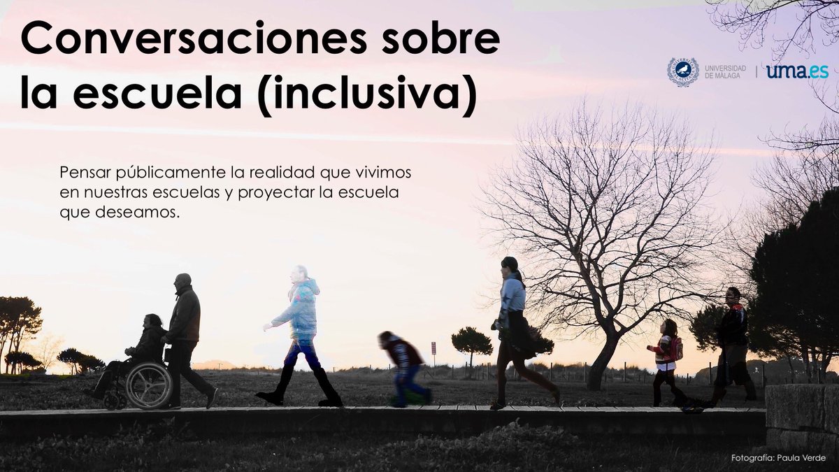 📣 Llamada a directores/as d escuelas para participar el 2/6  en la conversación: "Liderar equipos para construir escuelas inclusivas. Dificultades, logros y desafíos",
como parte del proyecto "Conversaciones sobre la escuela (inclusiva)" 
+ Info: bit.ly/2X6v3z6