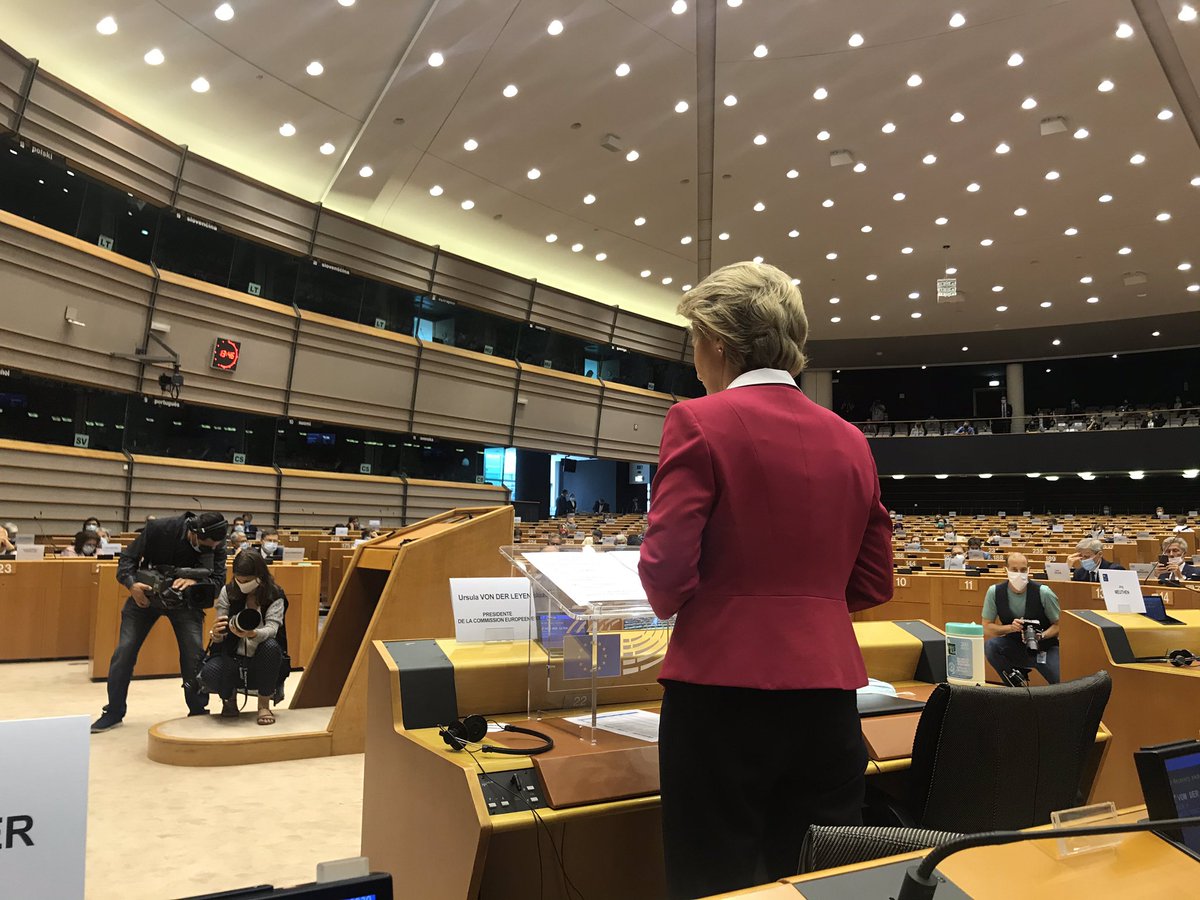 There is a choice: Go alone or go together? Needs are so deep &amp; promises still to be fulfilled. We want to go #StrongerTogether for #NextGenerationEU. Renew for green &amp; digital in a single market that works for all! So happy to be in the <a href="/Europarl_EN/">European Parliament</a>