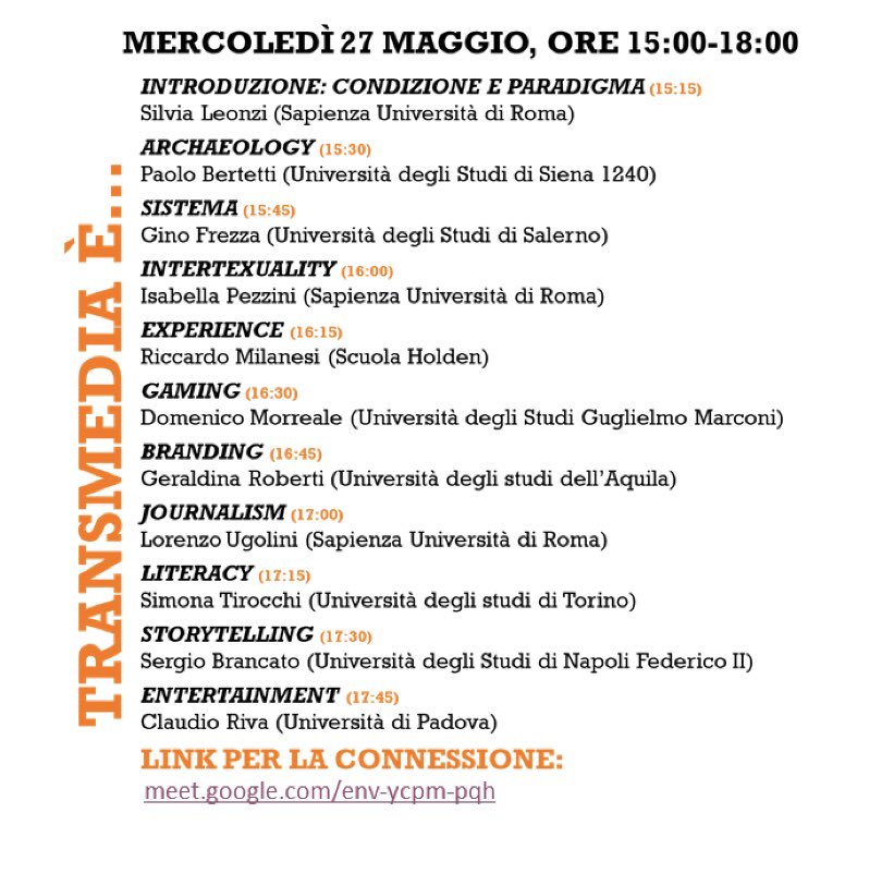giovanniciofalo's tweet photo. Il programma di Mercoledì 27 maggio 2020 e il link per accedere dalle 15.00:
https://t.co/vTokAEwb4R https://t.co/m3cRDh2W5f