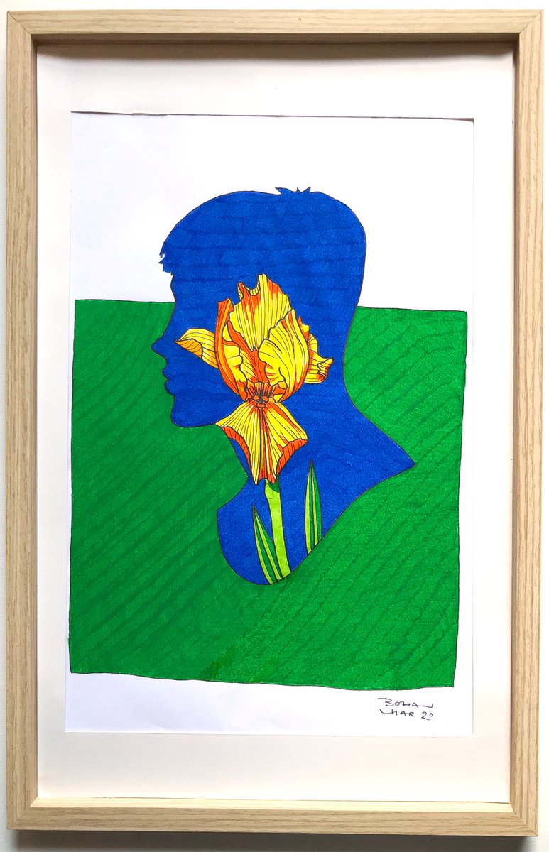 Like me, our benefactor believes that everyone should have access to original artwork & this project has been really great in doing that. Unfortunately I can’t continue the price after May as it only covers the cost of materials.Boy with Iris (2020)