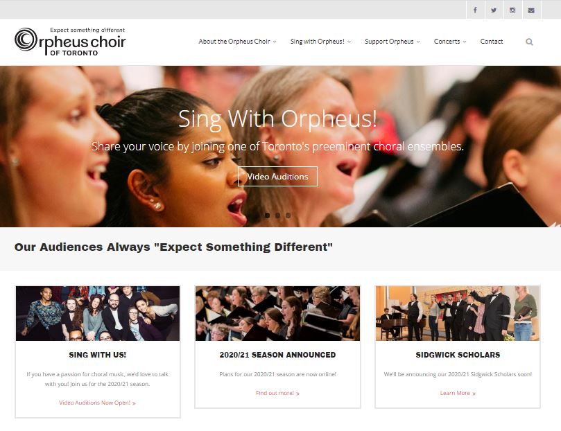 We've been busy behind the scenes!  After a lot of hard work by some dedicated volunteers, we're proud to unveil our new website!

Come check us out at orpheuschoirtoronto.com

#choir #newwebsite #newlook #choirsinToronto #singing