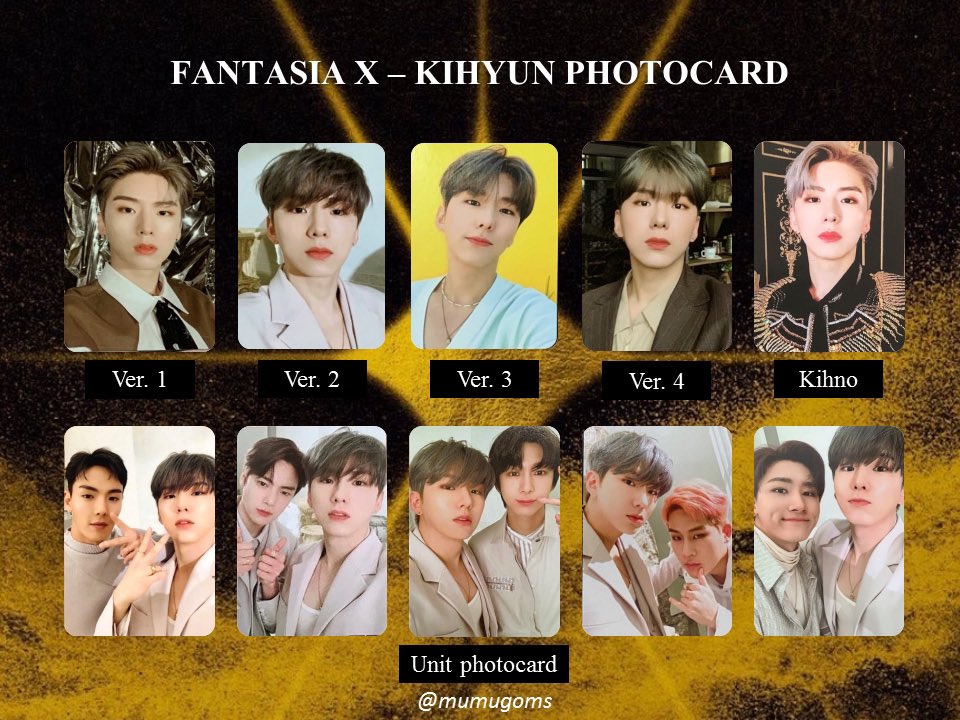 MONSTA X: FANTASIA X PHOTOCARD PC TEMPLATE — Shownu, Minhyuk