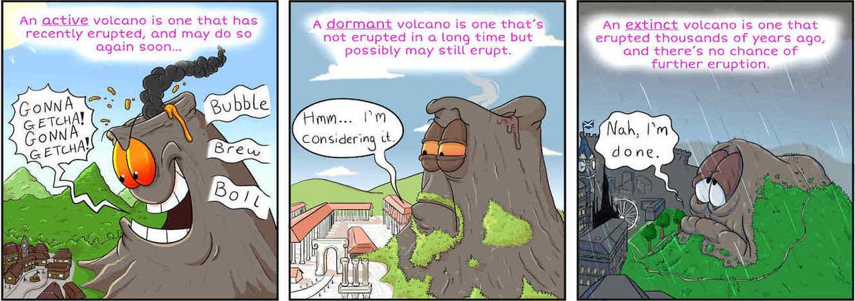 volcano comic strip