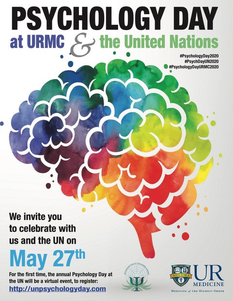 urmed_psych's tweet photo. Today is Psychology Day! Thank you to all of our fabulous psychologists and psychology trainees for ALL that you do, in so many places! We invite you to join us on social media with the hashtags #PsychDayURMC2020, #PsychologyDay2020, #PsychDayUN2020 to celebrate today! https://t.co/rWv8Wftpri