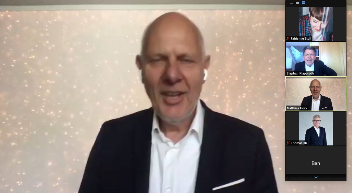 fab_stoll's tweet photo. Heute z'Mittag gegessen mit Zukunftsforscher und Possibilist Matthias Horx 😁 Wir alle sind Zukunftsgestalter*innen. Lasst uns Corona als Sprungbrett nutzen für ein besseres Morgen 🚀 https://t.co/VfaK85nyAC