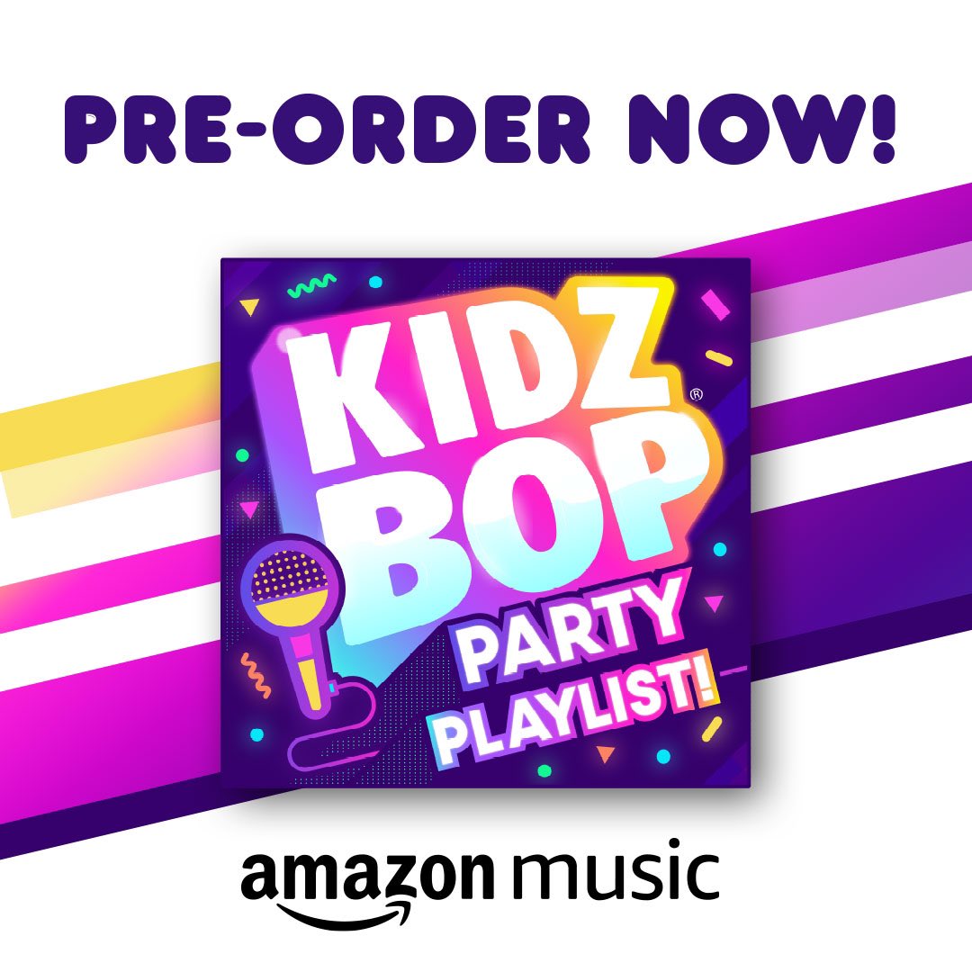 It’s here! #KIDZBOPPartyPlaylist 🎉 🎶 is now available to pre-order on <a href="/AmazonUK/">Amazon.co.uk</a> 💿 Grab your physical copy 5th June! bit.ly/amazon_preorder