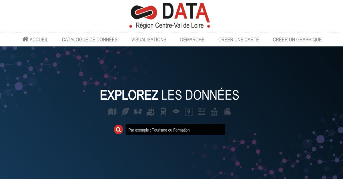 RCValdeLoire's tweet photo. 🆕 Du nouveau sur le site Open Data de la Région ! Découvrez :
💻 une nouvelle page d'accueil
📍 les données de votre collectivité
🔢 des chiffres clés des communes
🚉 et toujours les données sur la ponctualité des trains, le tourisme et le COVID19
➡️ https://t.co/4UIX2S5Meb https://t.co/I0t6d4EUDF