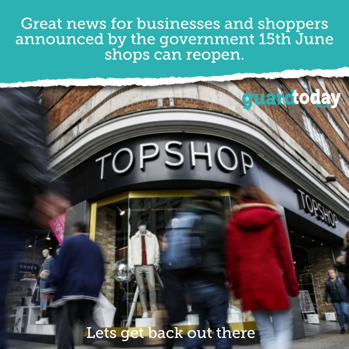 GuardToday's tweet image. Finally some glims of good news for retail businesses and traditional high street shoppers. But is it too late has the world completely changes to online shopping? 

🛍️#onlineshopping  #covid19 #shopping #coronavirus #facemasks guardtoday.co.uk 😷