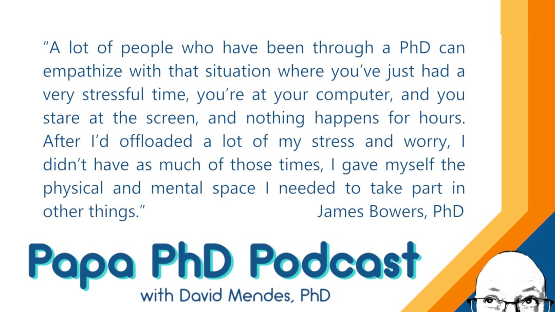 PapaPhDPodcast's tweet photo. Have you ever experienced this? The anxiety of staring at a blank page 💻?

In https://t.co/elIB3uTuRE James Bowers talks about how a change in mindset helped him cope with this feeling and diversify his interests and activities during his graduate studies.

#ComSci #Scicomm #art https://t.co/fs9WXwxhQl
