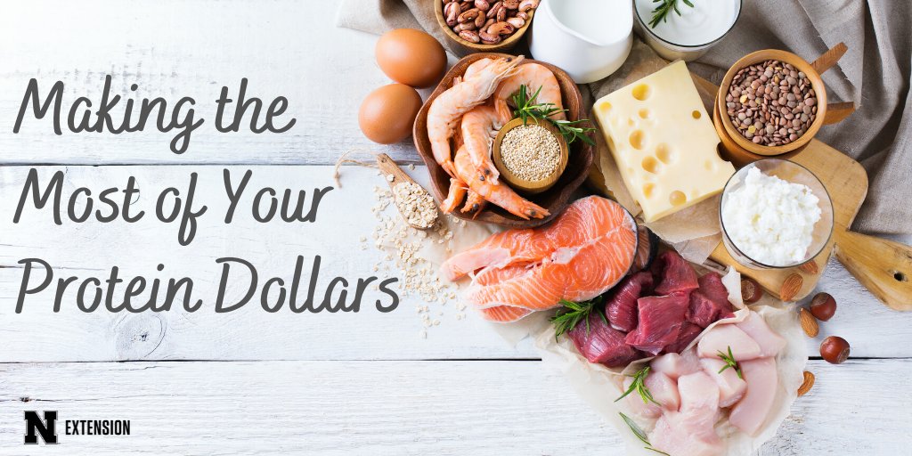 Concerned about your food budget? Here are a variety of ideas for reducing your protein costs: go.unl.edu/protein #NebExt <a href="/UNLNutritionEd/">UNL Nutrition Ed</a>