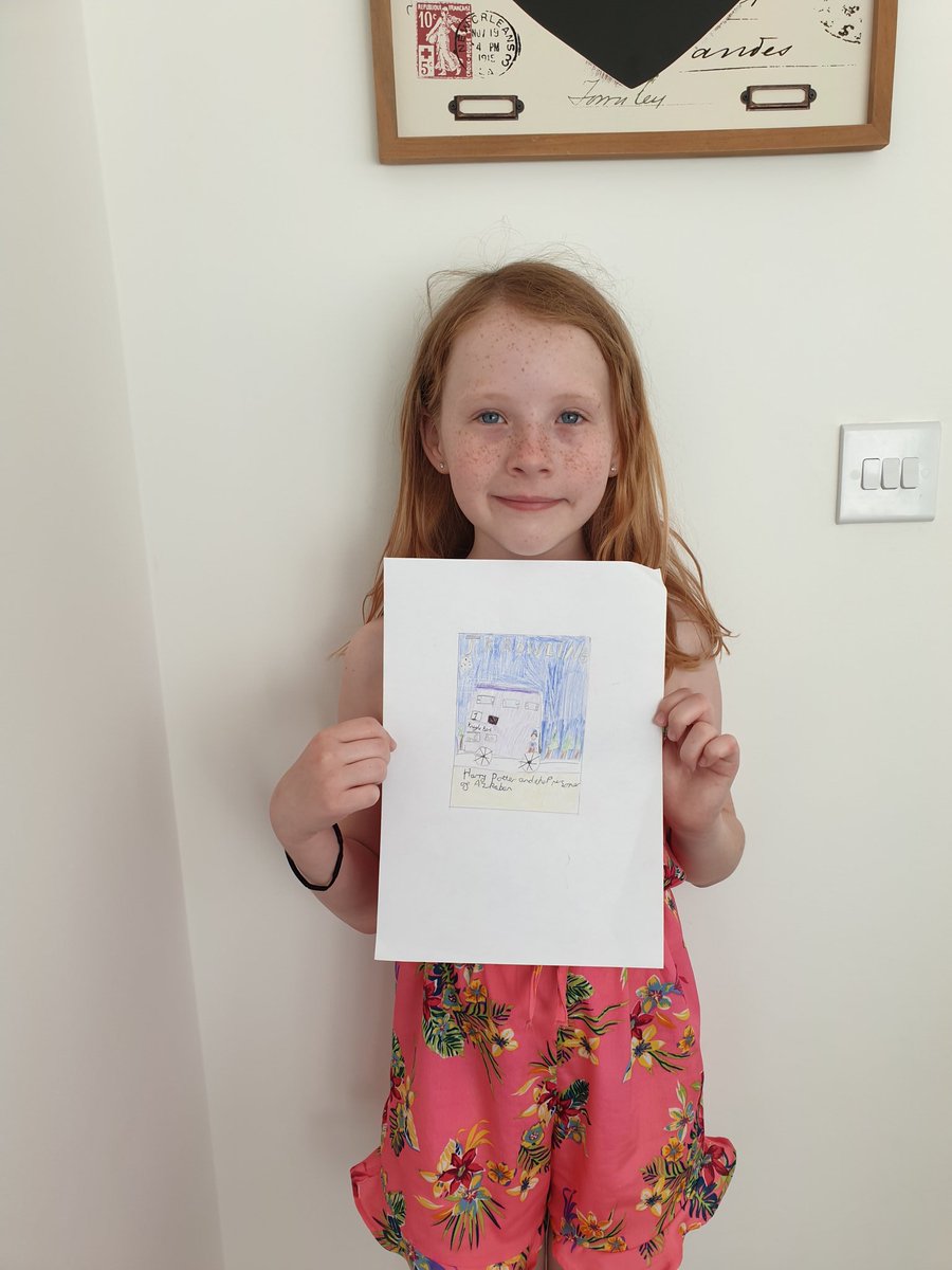 boycey1973's tweet photo. @Smeaton2019 @Acreheads7ST Doing a bit of catch up work for Taskmaster Mr Griffiths! Elyssa's recreated front cover of Harry Potter &amp; the Prisoner of Azkaban 🧙‍♂️ https://t.co/Slxn8xbwZV