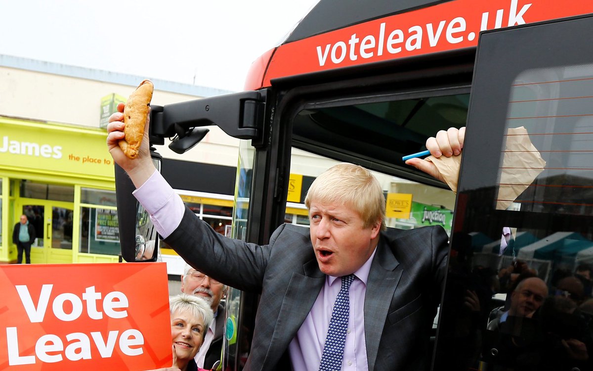 This is exemplified in the disgraceful exercise through which Johnson chose his side on the Brexit referendum: he couldn’t care less about the issue itself, and made his choice purely on the basis of self-interest.   #gross  #Brexit  #VoteLeaveBrokeTheLaw