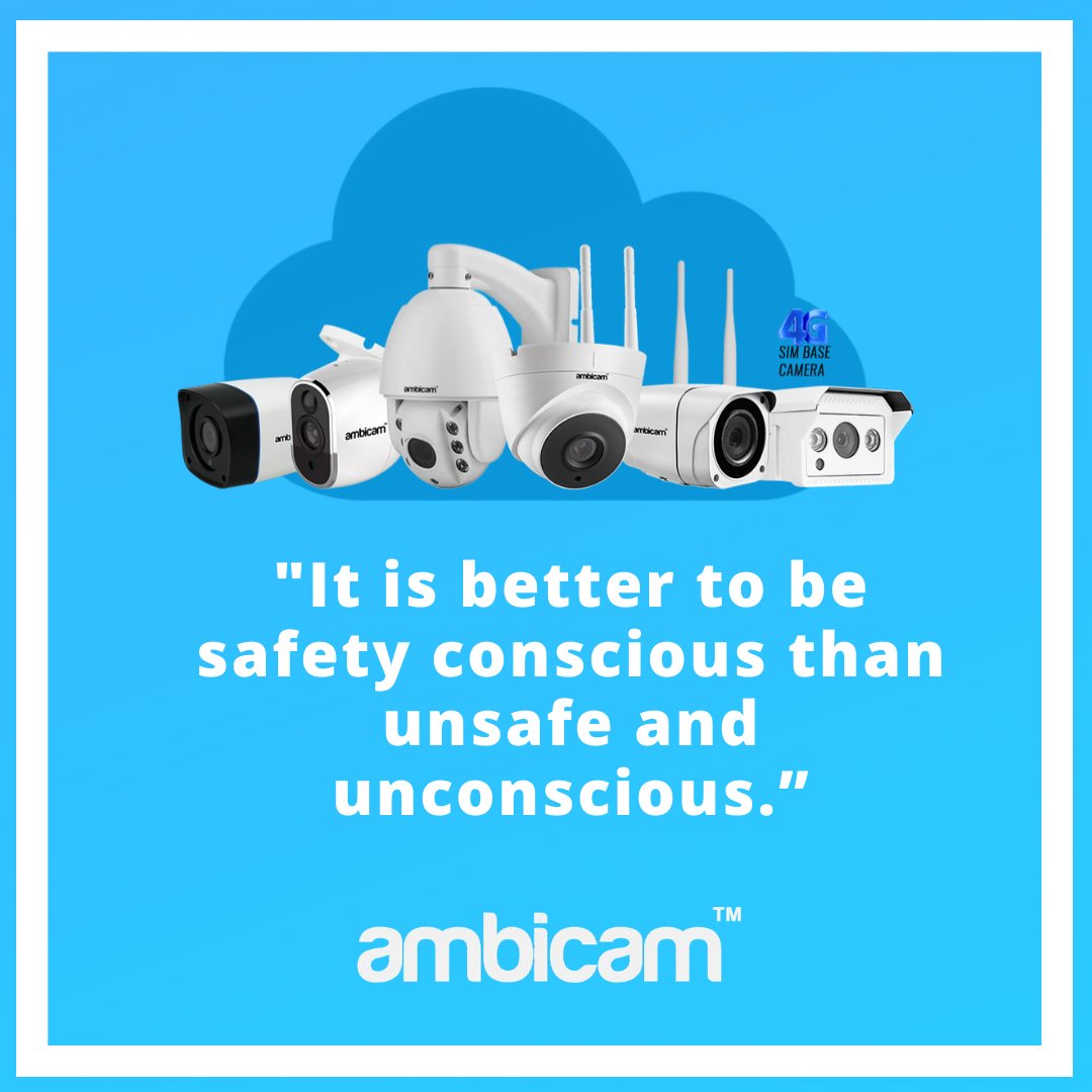 TheAmbicam's tweet photo. Quote Of The Day:

“It is better to be safety conscious than unsafe and unconscious.”

#thermalimaging #thermal #temperaturemonitoring #thermalcamera #wirelesscamera #cloudcamera #thermalcctvcamera #smartcloudthermalcamera #ambicam #temperature https://t.co/NhrKvIAfY4