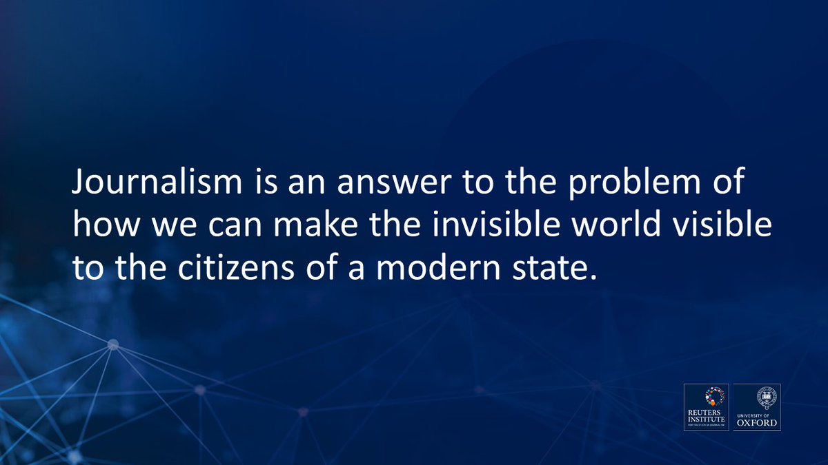 Here is how the American journalist, commentator, and writer Walter Lippmann described one of the key things journalism can do for people - make the invisible world visible, help them understand the forces influencing their lives 2/8