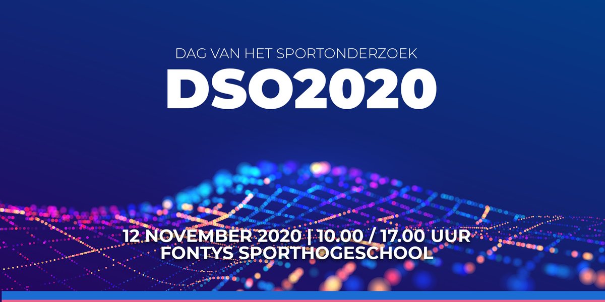 Call for Abstracts - Vanaf vandaag staat de inschrijving voor de Dag van het Sportonderzoek (12nov) open #DSO2020 Voor deelname en voor inzenden van abstracts. Alle info over keynotes, programma, abstracts en Nacht van het Sportonderzoek, via de website tiny.cc/DSO2020