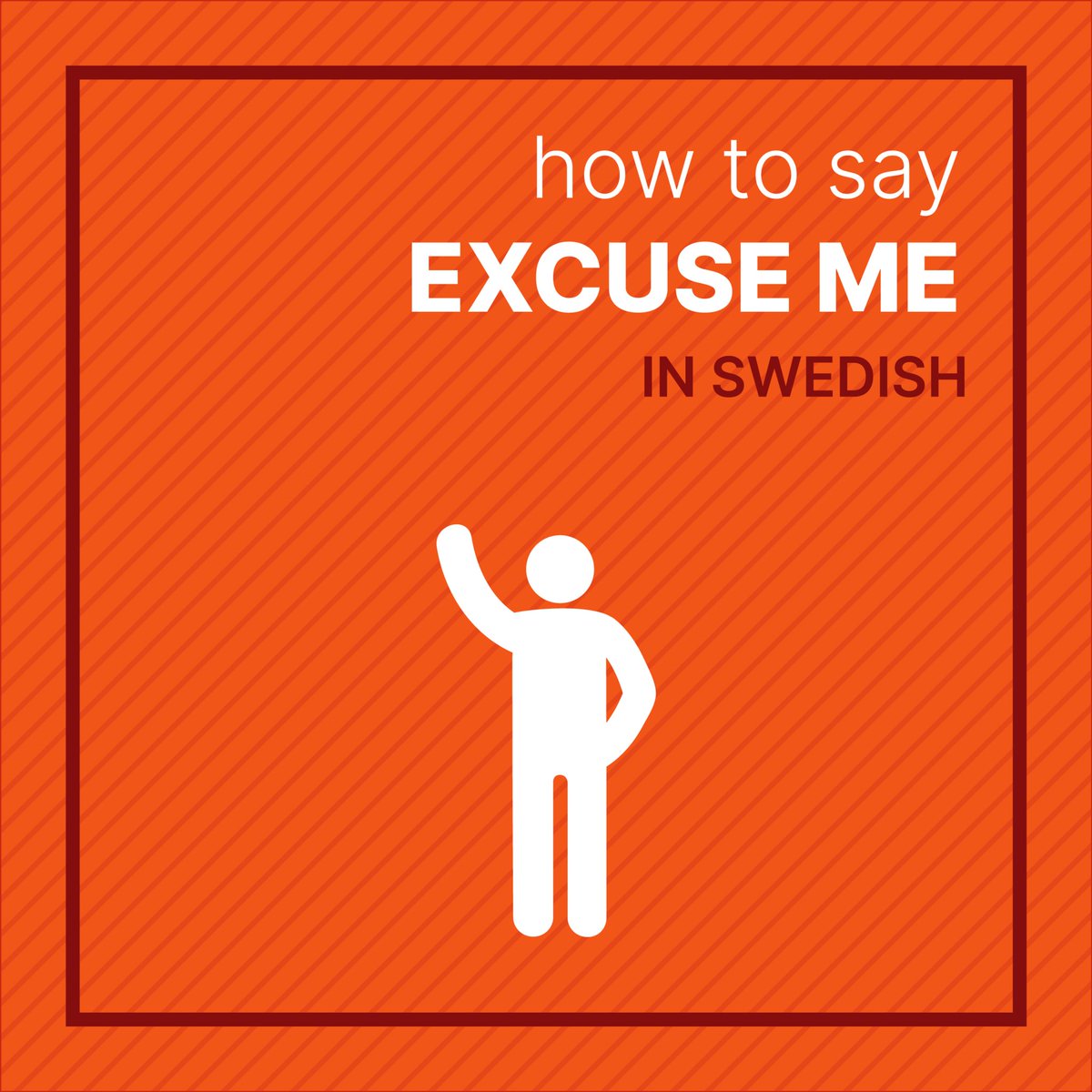 SForeigners's tweet image. ursäkta mig - excuse me
Ursäkta mig, kan du tala engelska? - Excuse me, can you speak English?
Ursäkta mig, var är toalleten? - Excuse me, where is the toilet?
instagram.com/swedishforfore…
#swedishlearning #svenska #languagelearning #selfstudy