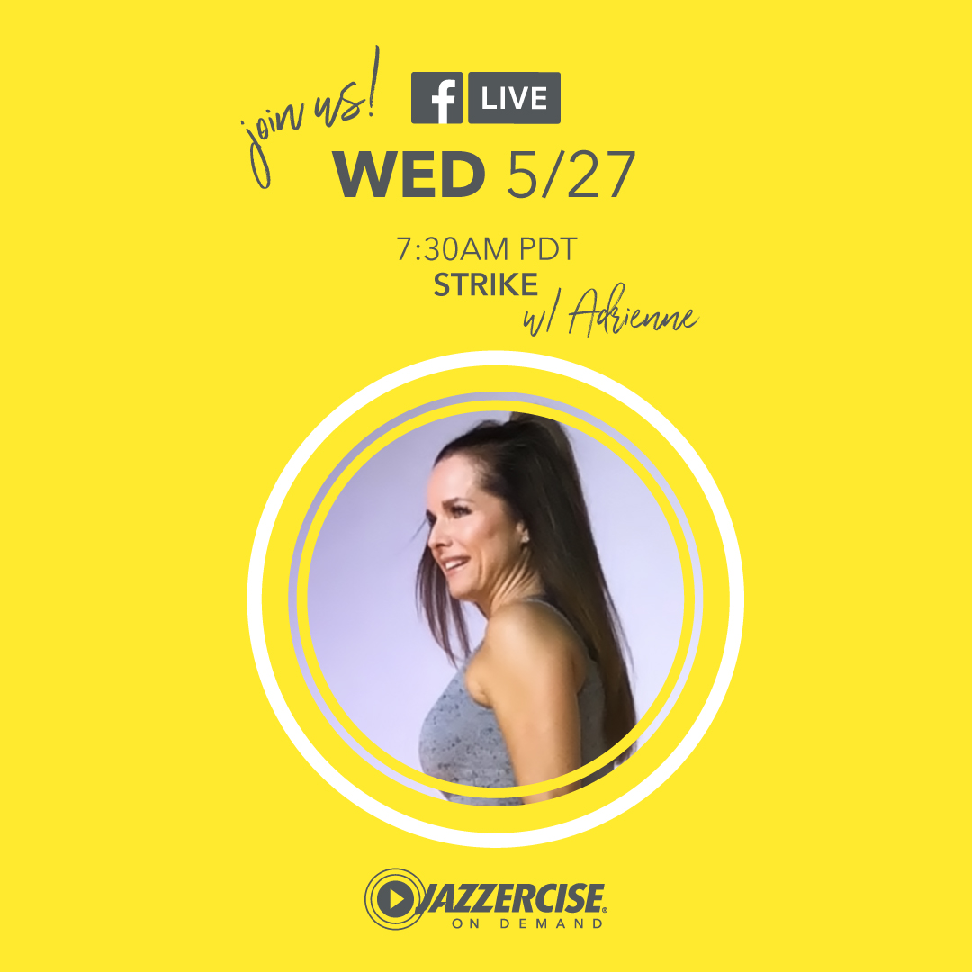 jazzercise's tweet photo. Let’s shake it up together LIVE in 2 hours at the Jazzercise On Demand Facebook page. https://t.co/vQF1MSaeZJ
#jazzercise #jazzerciseondemand #homeworkout https://t.co/FbWbjDgkzM