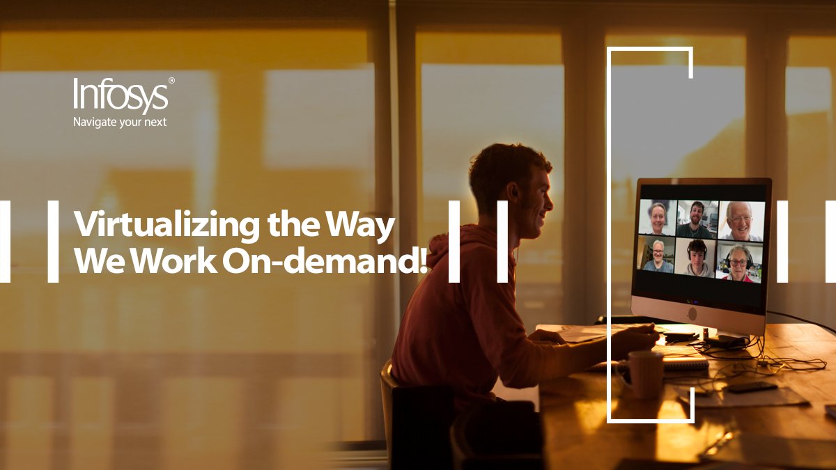 Infosys's tweet photo. In this unprecedented time, are we truly prepared to switch from the physical to the virtual, on-demand? Sanchit Mullick, Infosys, shares how we must imagine and implement innovative, #digital solutions https://t.co/XwoBt1bDU7 #NavigateYourNext https://t.co/5DqlVsVvXQ