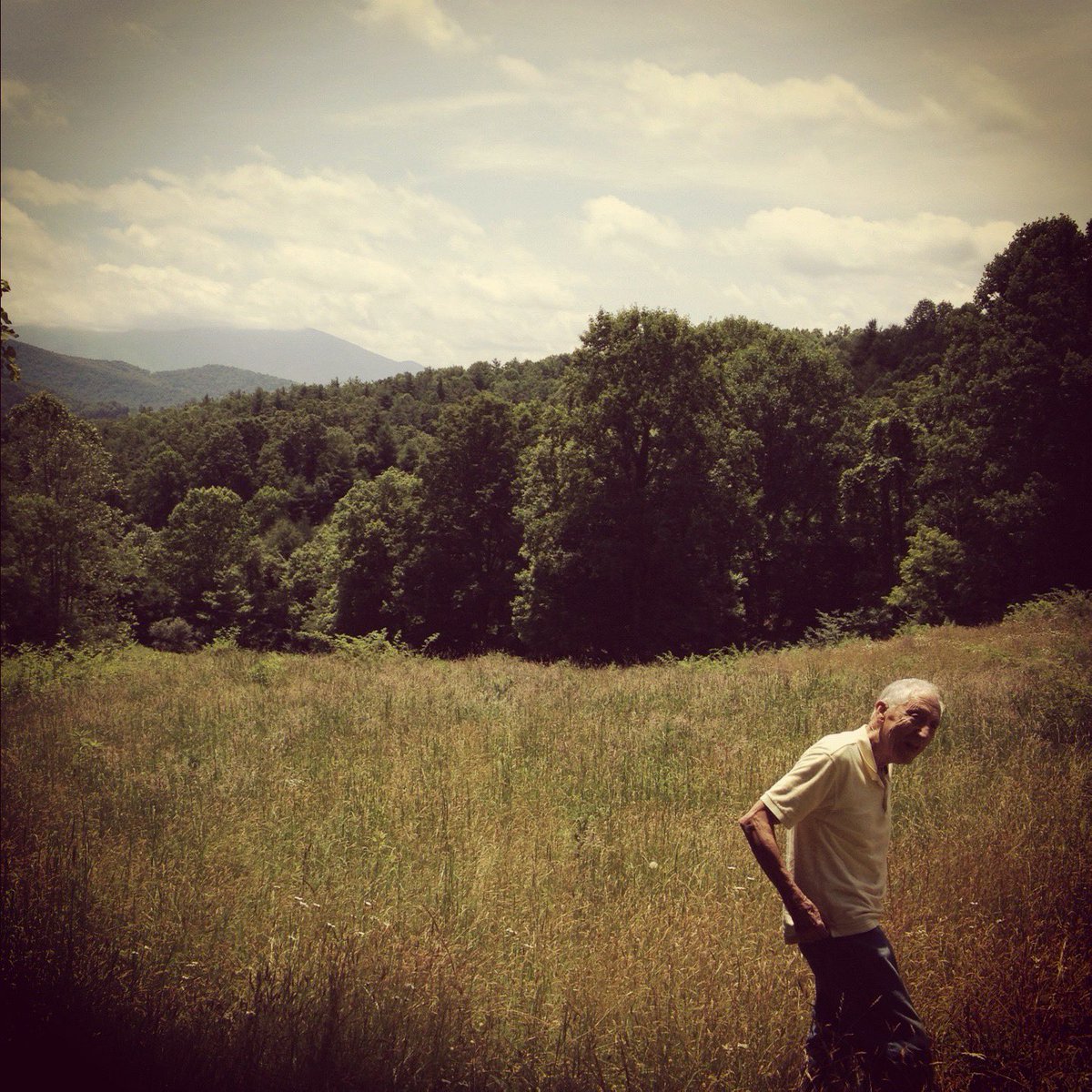 Before he came down the mountains for war, he lived in Spruce Pine, NC. This stretch of the Blue Ridge is one of the prettiest places on earth, I think at least.